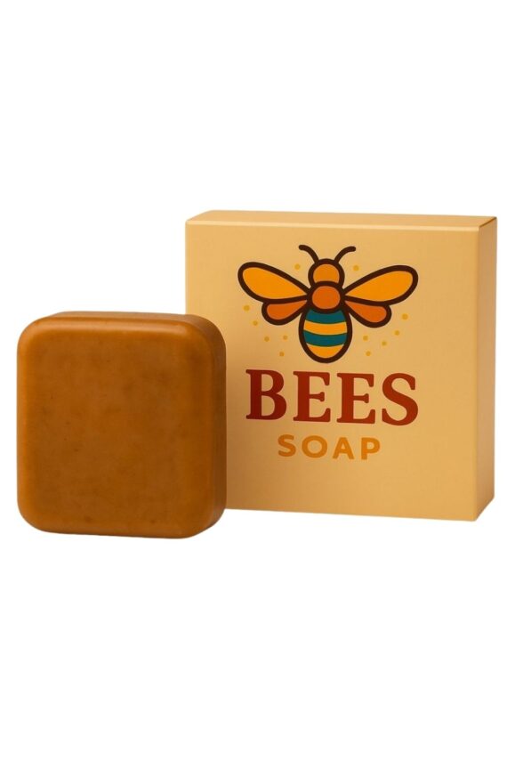 Bees Korean Bar Soap | ( PACK OF 3 )Coffee & Rice Powder | Handmade Goat Milk Soap for Tan Removal & Bright Skin (100g)