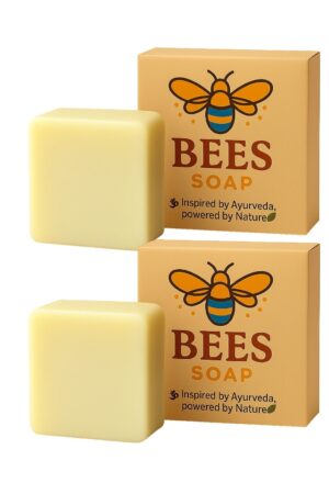 Bees Aloe Vera Soap (100g, Pack of 2) | Handmade Natural Soap for Skin Hydration, Brightening & Soothing | Gentle Cleansing for Men & Women