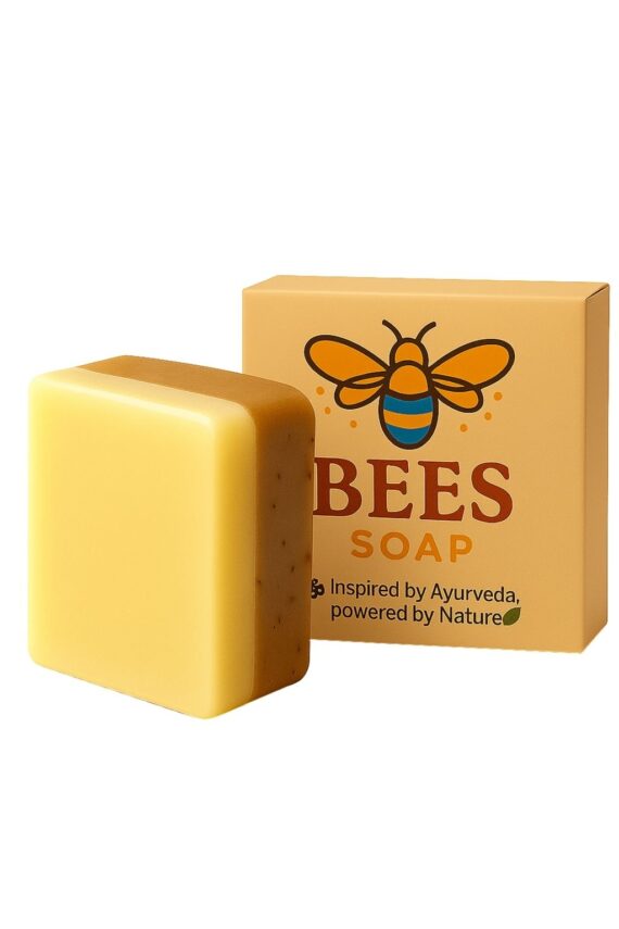 Bees De-Tan Bar Soap (100g, Pack of 1) | Natural Skin Brightening & Glowing Soap for Men & Women | Handmade Goat Milk Soap for Tan Removal & Deep Nourishment