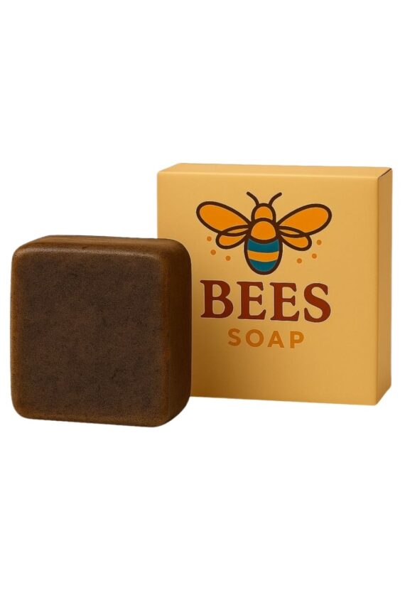 Bees Coffee Bar Soaps (300g, Pack of 3) | Natural Skin Brightening & Glowing Soap for Men & Women | Handmade Goat Milk Soap for Tan Removal & Deep Nourishment